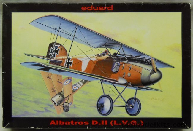 Eduard 1/48 Albatros D-II (LVG) - With Mask Set And Markings For Two Jasta 9 Aircraft from 1917 - (D.II), 8080 plastic model kit